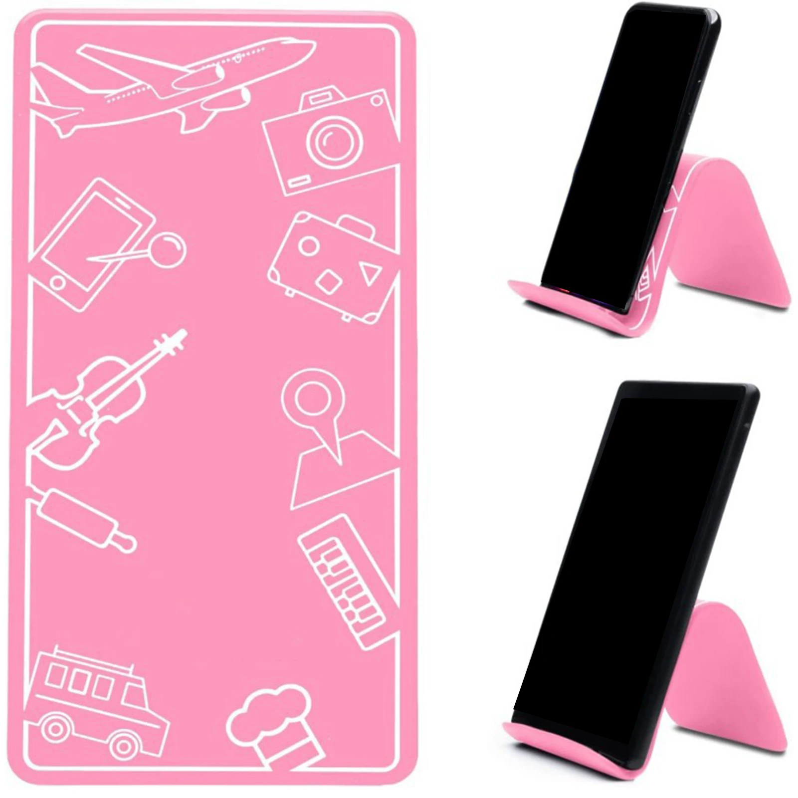 

Portable Universal Phone Bracket, Flexible Foldable Tablet Stand, Travel Essential Accessory for Airplane and Flight H0815