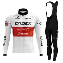 CADEX Cycling Jerseys Men's Winter Thermal Fleece TRIMTEX Pro Sports Cycl Clothing Outdoor Road Bike Apparel