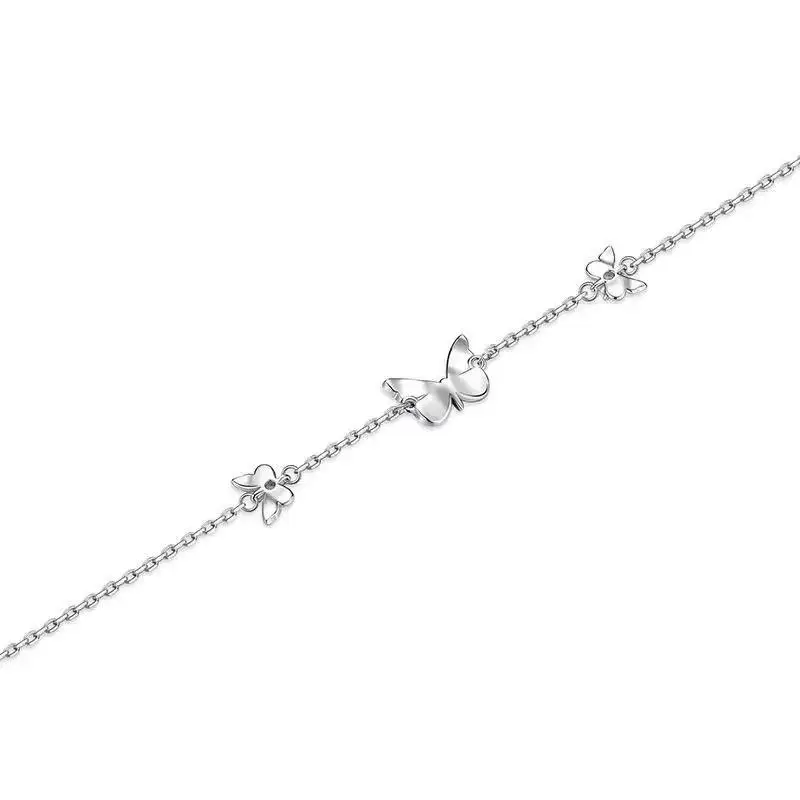 Luminous Butterfly Necklace And Bracelet Elegant Jewelry Gift Set For Her Birthday Anniversary Gift