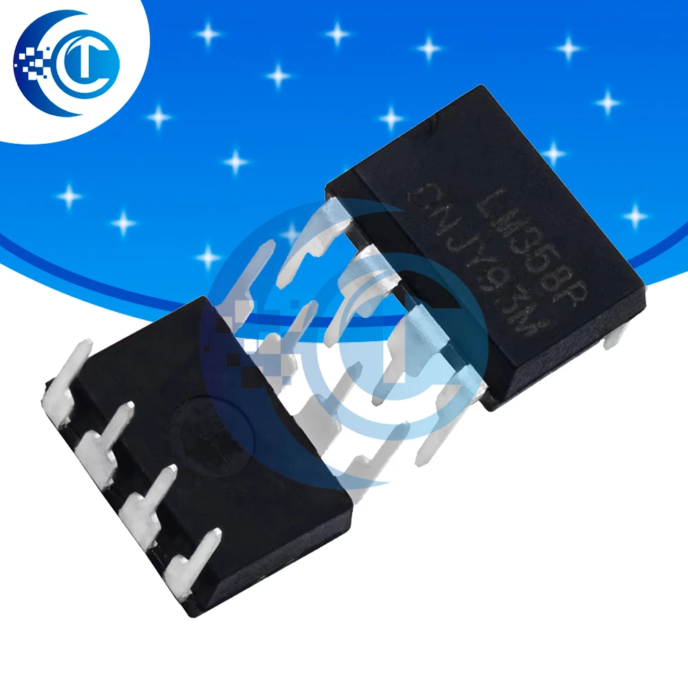 10PCS LM358N LM358P DIP‑8 Operational Amplifier IC Chip for DIY Electronic Projects