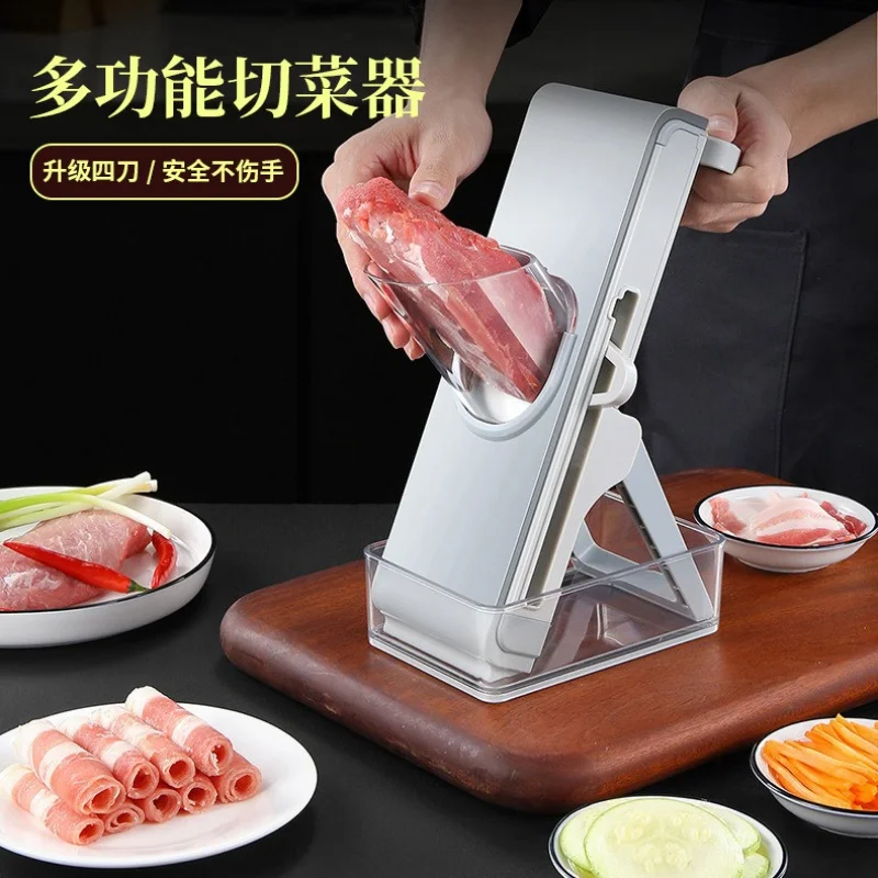 

New Household Meat Slicer Manual Adjustable Grater Chopping Artifact Shredded Slicer Multi-Function Vegetable Chopper