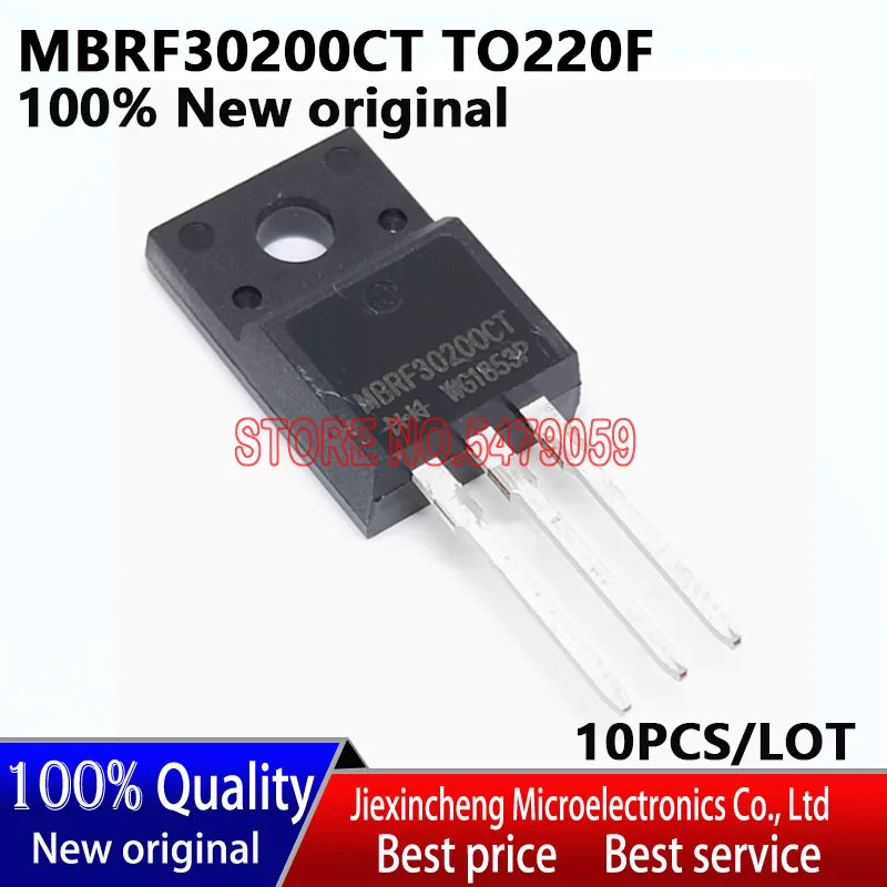 10PCS MBRF30200CT MBRF30200 30200 TO220F Schottky diodes New original