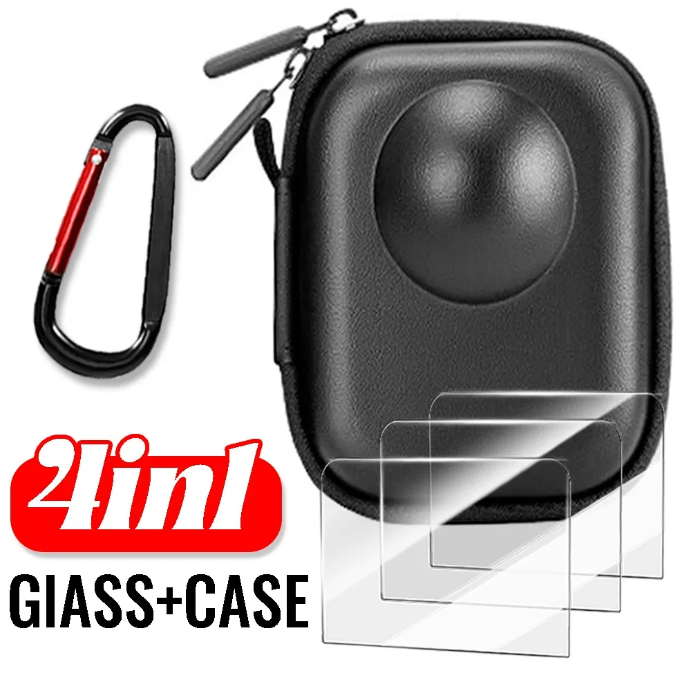 

Чехол для переноски в клетке, сумка для хранения аксессуаров DJI OSMO 360, портативная мини-сумка, твердая сумка с карабинами и вешалкой