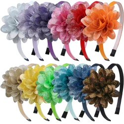 Fashion Laser Flower Hairbands Sweet Women Girls Princess Flower Headbands Headwear Kids Children Hair Accessories Hair Bands