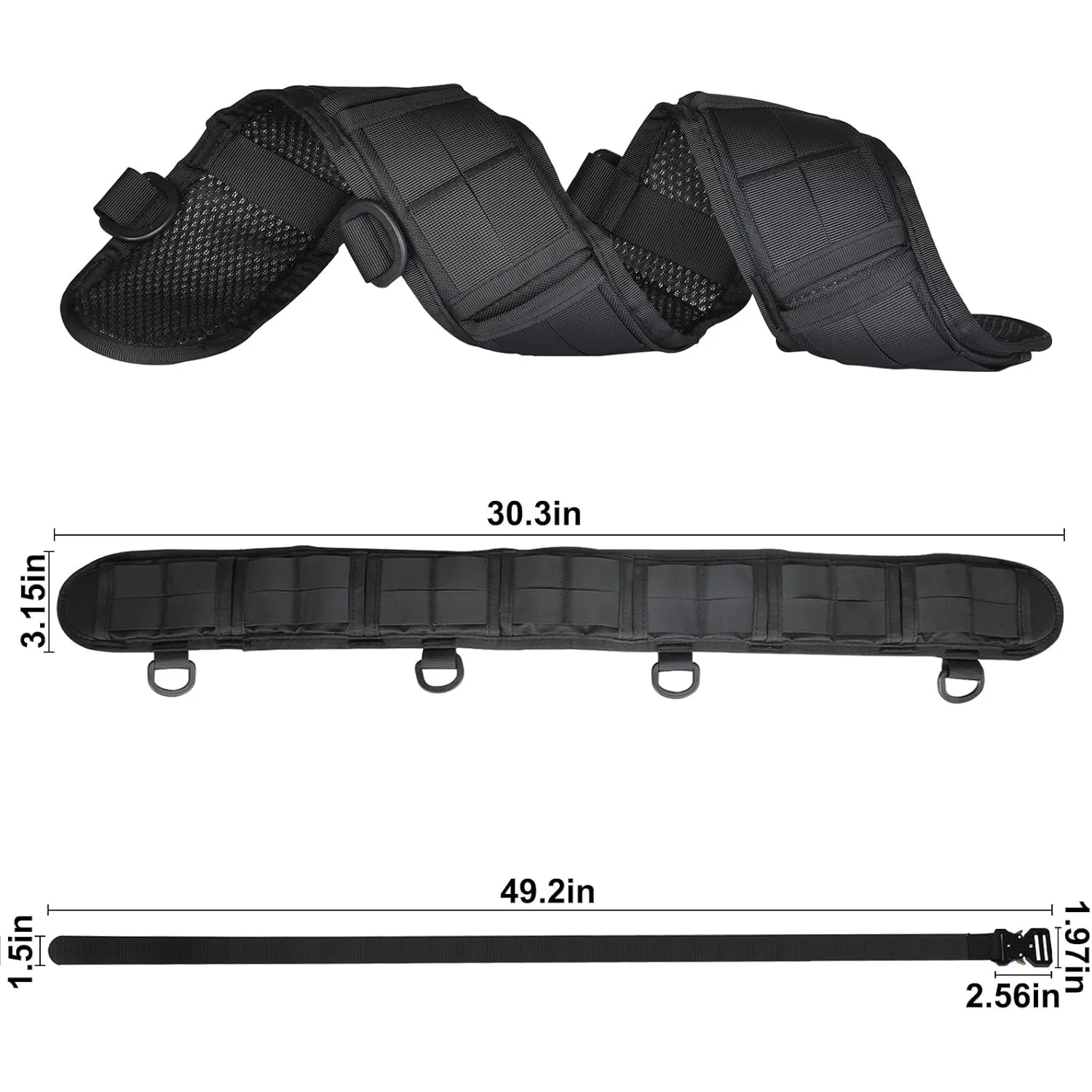 حزام تكتيكي خارجي متعدد الوظائف من النايلون، مجموعة مغلفات خصر للتدريب المباشر