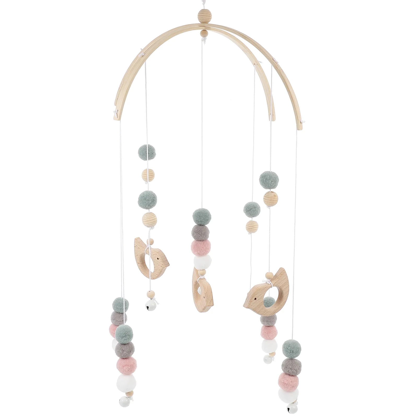 

Ball Wind Chimes Chic Decor Baby Nursery Room Decoration Crib Mobiles Wood Hanging Toy Dorm