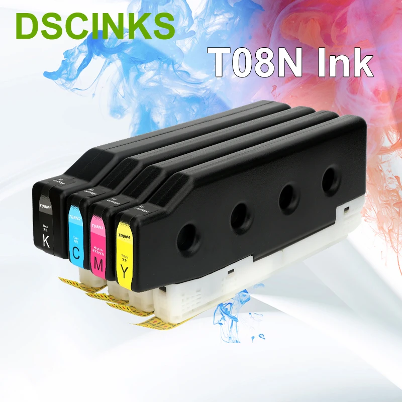 

Картридж T08N для Epson T08N1 T08N2 T08N3 T08N4 Картридж для принтера Epson AM-C400 AM-C550 просто работает для европейского принтера