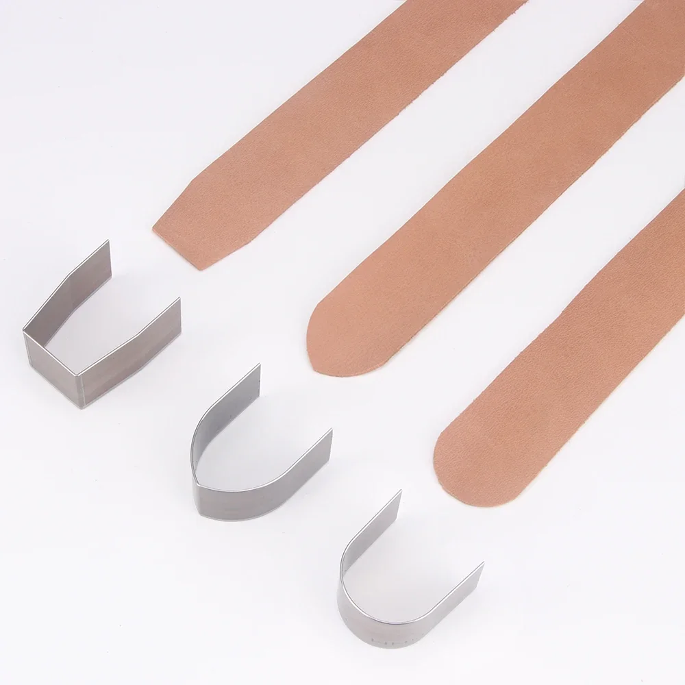 لحقائب اليد والأحزمة والأشرطة التي يمكنك صنعها بنفسك، تتضمن أشكال V ومربعة ومستديرة 18 قطعة من مجموعة الثقب الجلدية، قوالب قطع من الفولاذ الكربوني العالي