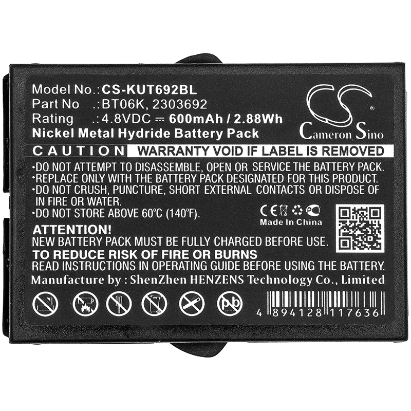 600mAh 4.8V 2.88Wh Crane Remote Control Ni-MH Battery for IKUSI BT06K 2303692 TM70/1 TM70/2 RAD-TS TM70 T70-1 T71 TM70/iK2.13B