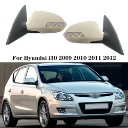 Side Wing Door Mirror Assembly for For Hyundai i30 2009-2012 Auto Fold Electronic Heated Blinker MIRRORS Glass Lens Turn signal