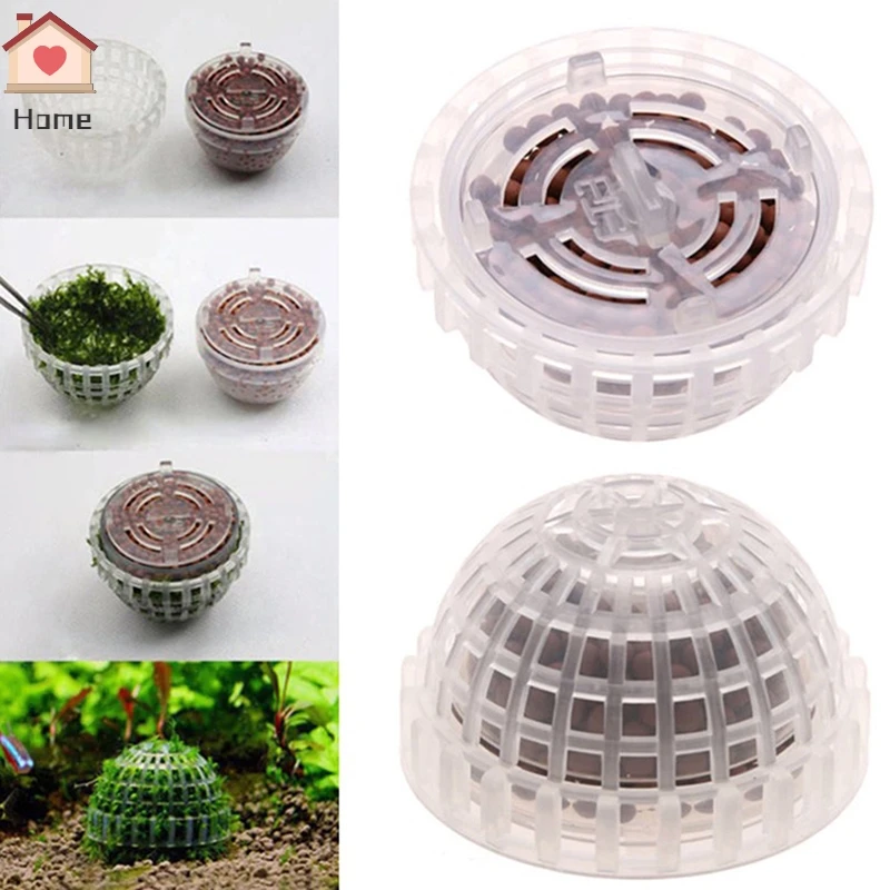 Suministros de decoración para mascotas acuáticas, Bola de musgo para acuario, filtro de plantas vivos para camarones de Java, pecera, productos