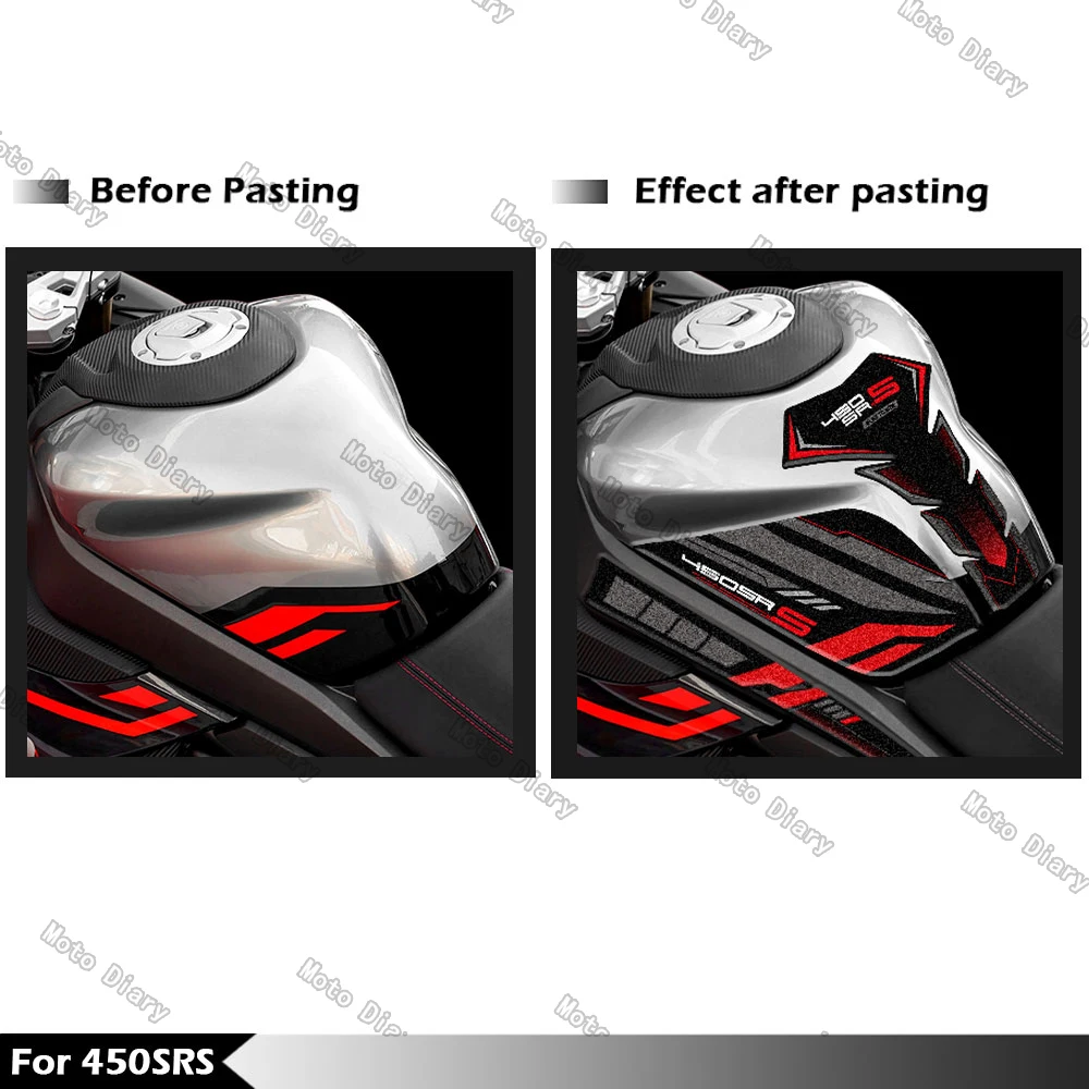 450SRS Motorcycle Fuel Tank Sticker Tank Pad Decal Oil Gas Cap Protector For cfmoto 450sr cf moto 450 sr