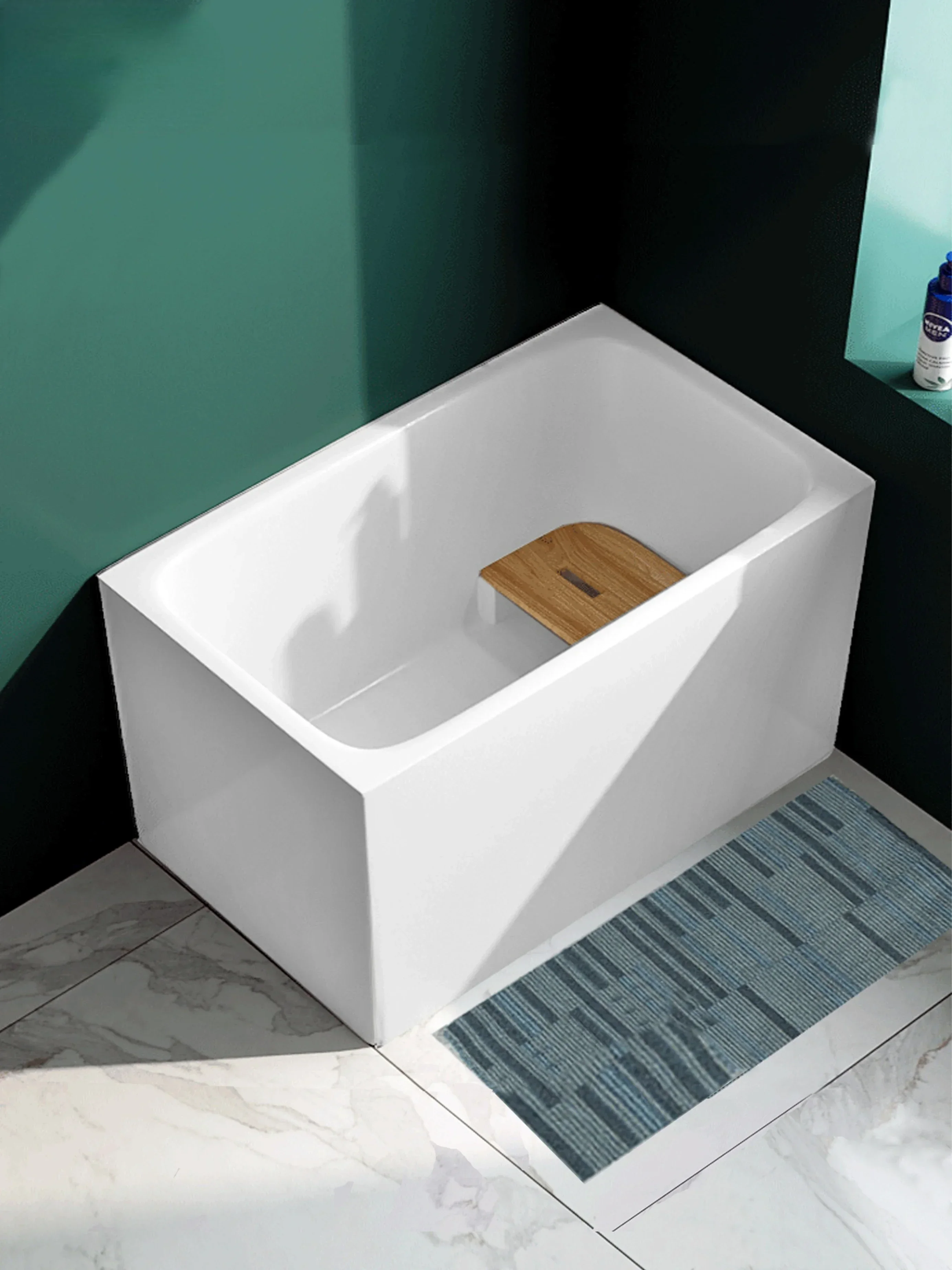 

durable Acrylic Household Adult Small Apartment Japanese Deep Bubble Independent Installation-Free Movable Bathtub Bath Barrel