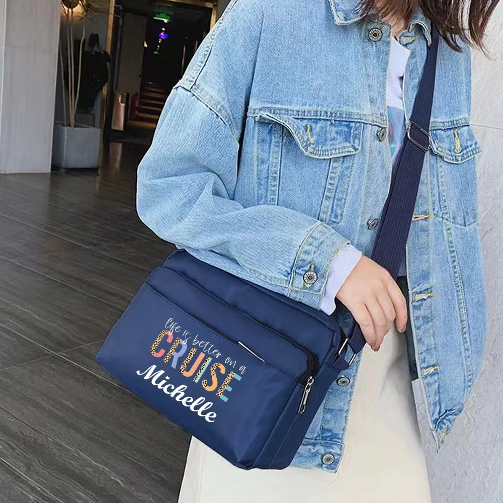 حقيبة ماسنجر عصرية وواسعة متعددة الجيوب مناسبة للتنقل اليومي والسفر وحقيبة تخزين الترفيه.