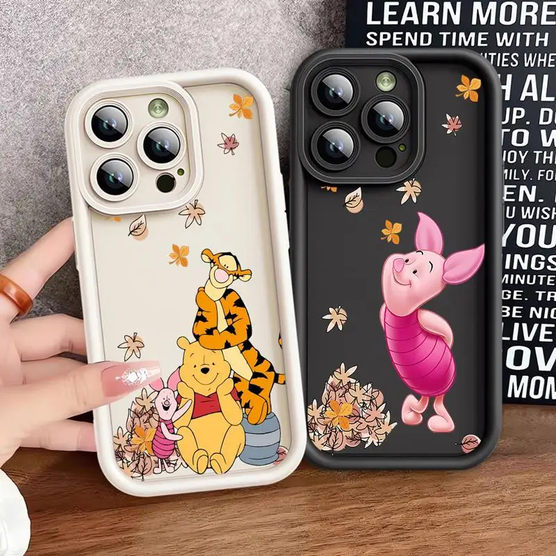 Pooh Bear Eeyore Cute Piglet Phone case for Apple iPhone 12 14 Pro cases 11Pro Max 11 15 Plus 13Pro max 15plus 11pro funda Cover