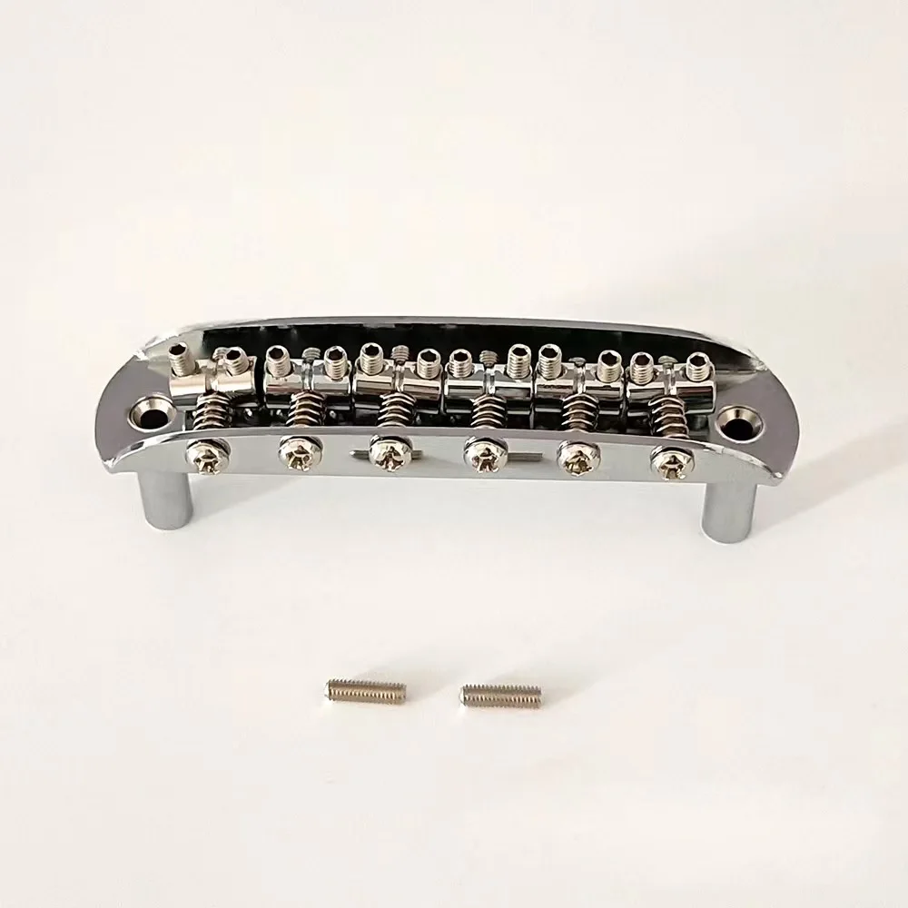 Classic Chrome Vintage Mustang Bridge W/Large Saddles Guitar Parts Accessories