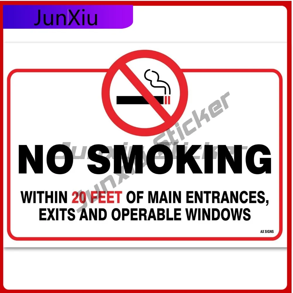 

No Smoking Within of Aesthetic Car Camper Van Window Bumper Walls Vinyl Truck Sticker Funny Trendy Vintage Vintage Cute