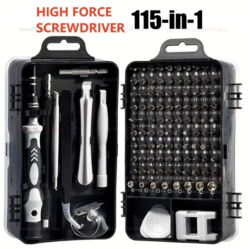 

115 in 1 Upgraded Precision Screwdriver Set Electronics Repair Kit Versatile Tools for Computers Watches Glasses Smartphones