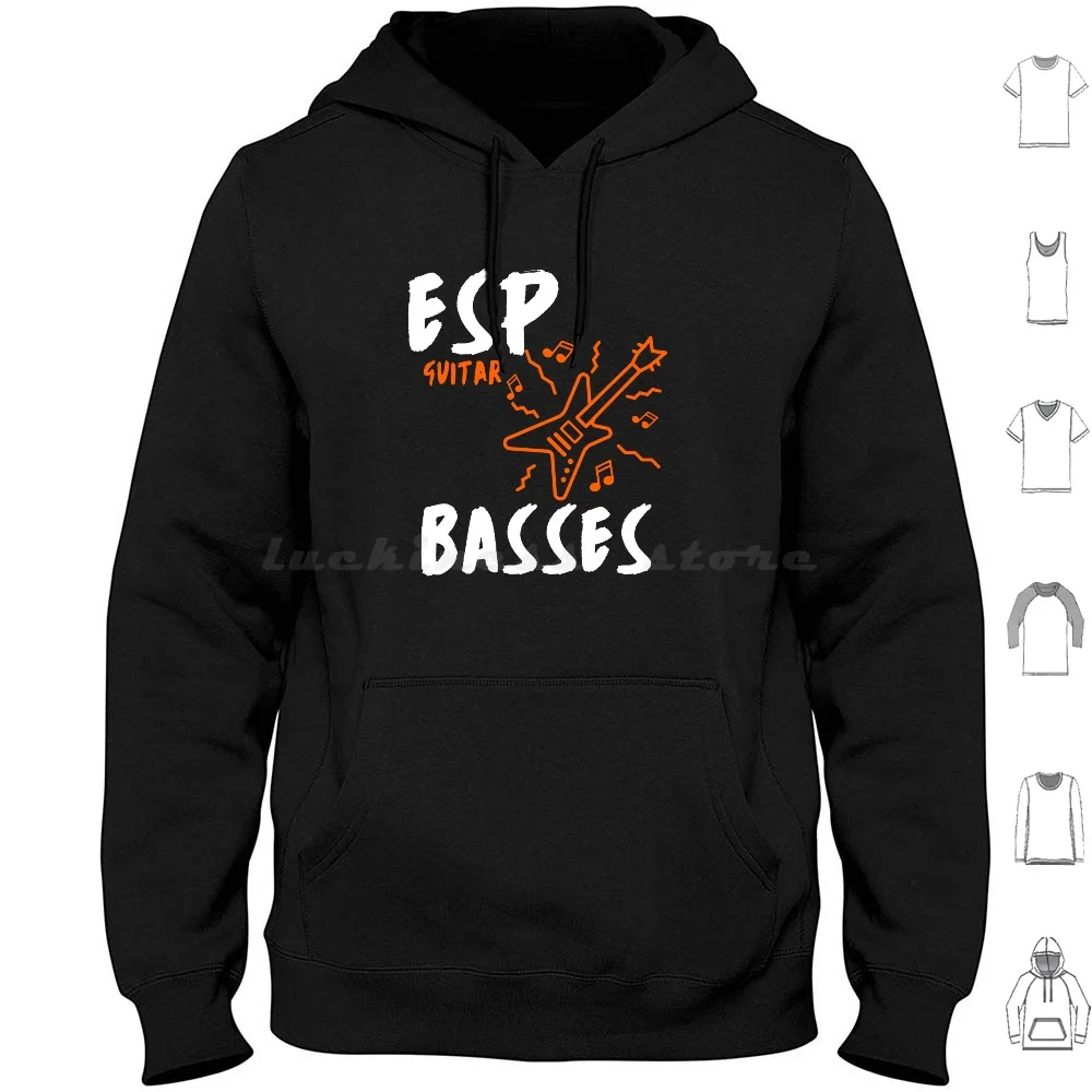 Guitar Basses Sudaderas con capucha Bajos de manga larga Guitarras Epiphone Taylor Jackson Washburn Bc Rich Co Paul Reed Smith