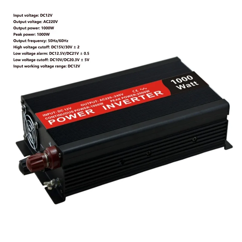 

1000W correction wave inverter 12V to 220V USB port multifunctional power converter