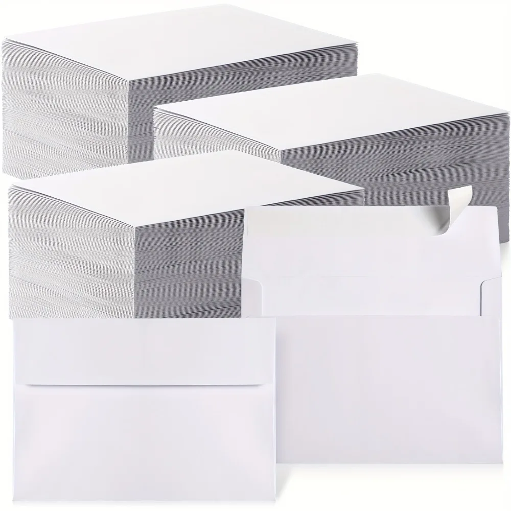 

800pcs Bulk Self-Sealing Envelopes - A2 Size (5.75"x4.375") White Printable Address Labels with Peel & Stick Closure