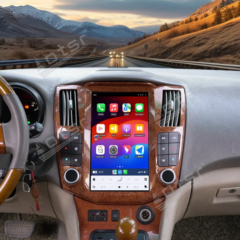 

12,1-дюймовый Android 13 для Lexus RX300 2004-2008 GPS-навигация Carplay Автомобильный радиоприемник HD с сенсорным экраном Стерео Авто головное устройство