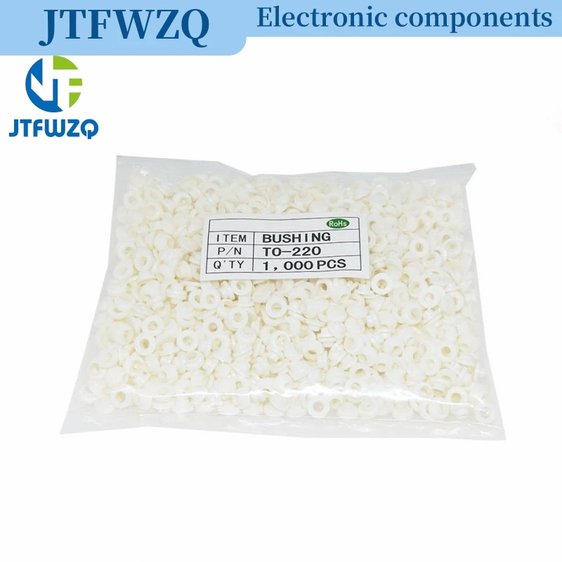 100 Uds tabletas aislantes casquillo de aislamiento almohadillas de transistores círculo TO-220 tapa aislante anillo de partículas para tornillos M3