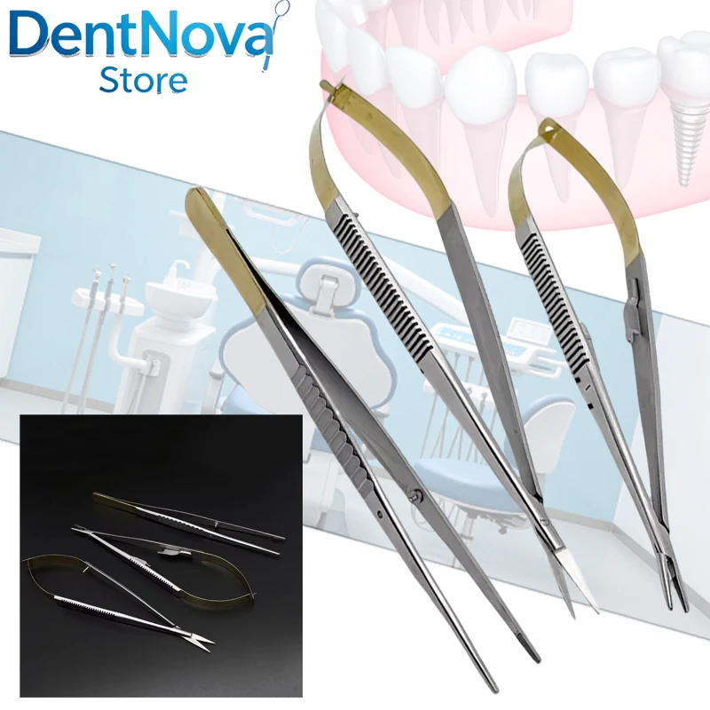 

18cm Dental Surgical Scissors Stainless Steel Castroviejo Tungsten Carbure Micro Suture