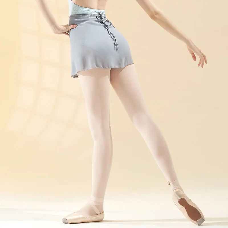 Ballet Skirts Woman Short Dance Wrap Skirt Adult Tie up Chiffon Skirt Ballerina Lace up Skirt Ballet Dress Gymnastics Costumes