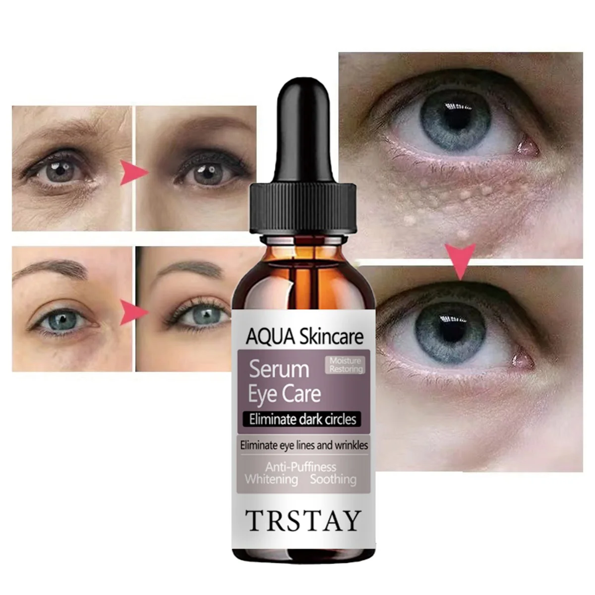 

TRSTAY Увлажняющий крем для глаз Эссенция для ухода за кожей для восстановления черных кругов Устраняющие линии глаз Уход за кожей для беременных и беременных