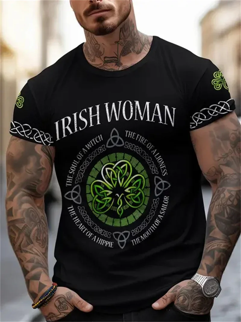 Men's Black Skull Question Mark Print T-Shirt Gothic Crew Neck Short Sleeve Casual Streetwear Unique Breathable Top