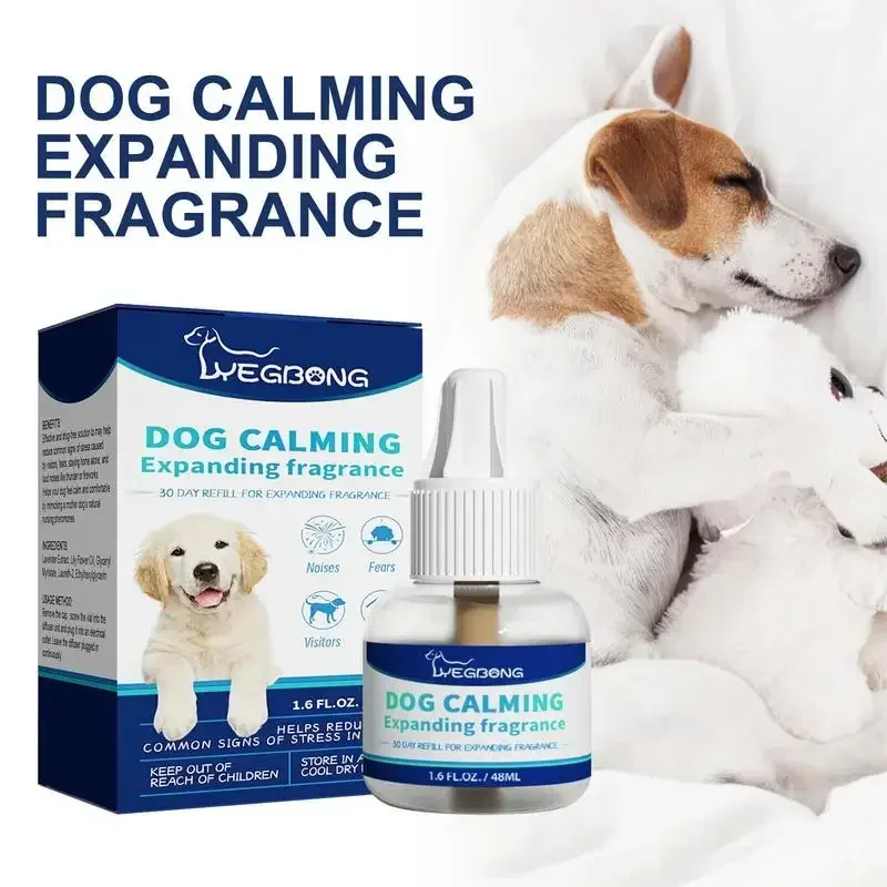 Dog Calming Liquid Effective Natural 48ML Comfortable Pheromone Cat Dog Dropper Long Lasting Pet Accessories Fragrance For Pets