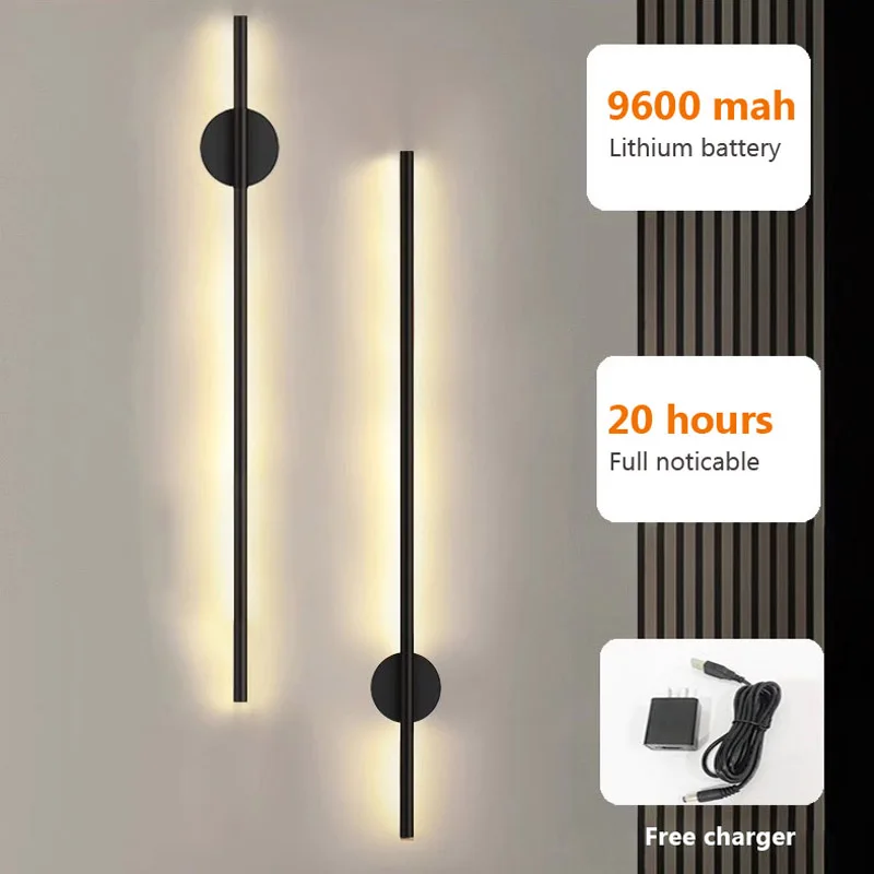 

Nordic LED Long Wall lamp For Living room Bedroom Bedside Sofa Background Home decoration Lighting Modern minimalist Wall sconce