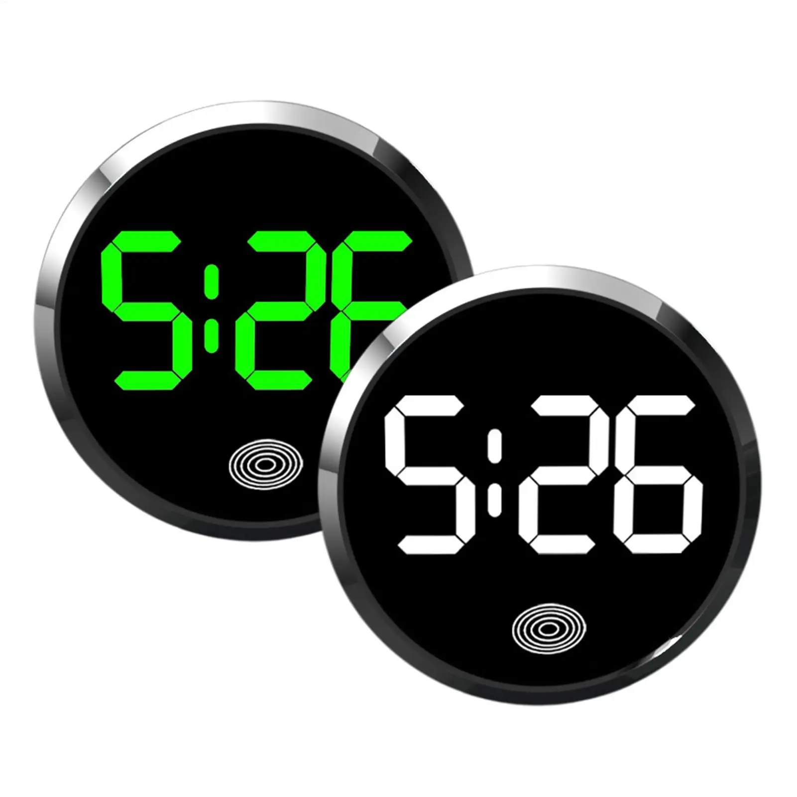 Tiny Digital Clock Car Mini Clock Digital Touch-Control LED Display Light Watch for Fridge RV Classroom Travel Vehicle Dashboard