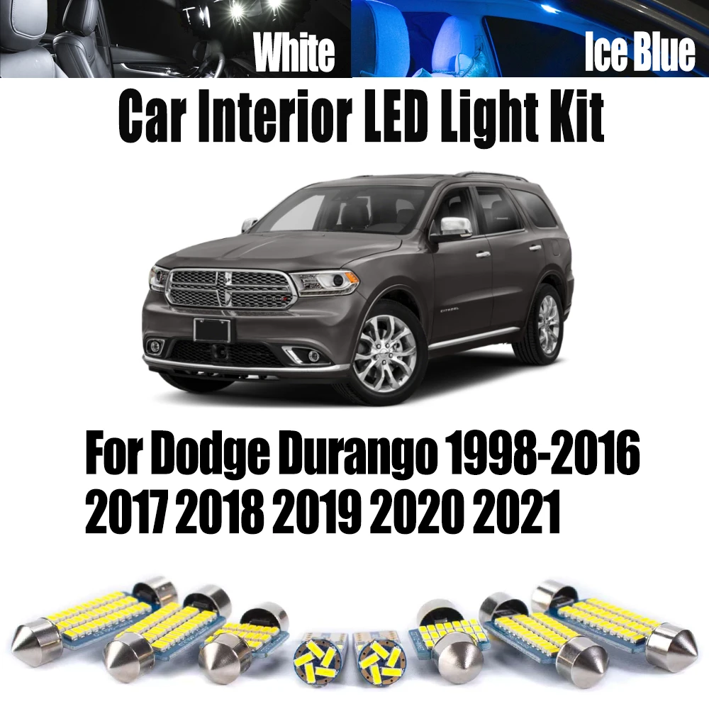 

Canbus LED Interior Reading Dome Trunk Light Kit Accessories For Dodge Durango 1998-2017 2018 2019 2020 2021 Vanity Mirror Bulb