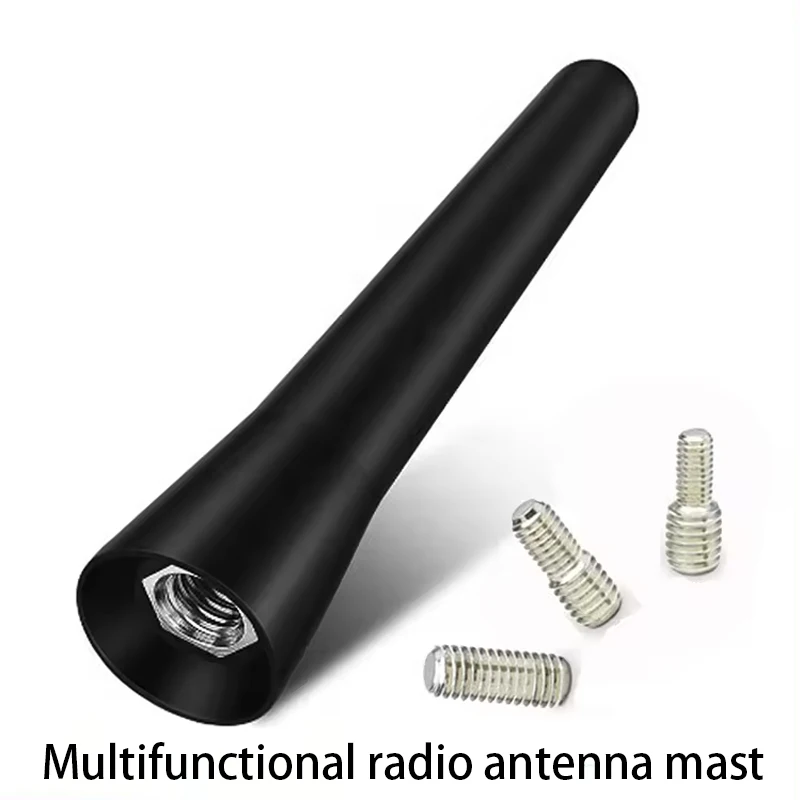 2.5-Inch Rubber Mini Short Modified Car Multifunctional Radio Antenna Pole Top