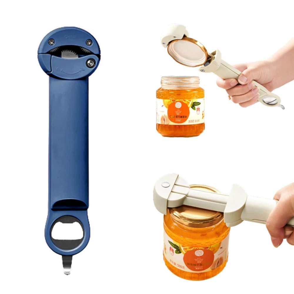 

Stainless Steel Adjustable Cap Screwer Multifunction Manual Jar Bottle Bottle Lid Opener Labor-Saving Can Opener For KitchenTool