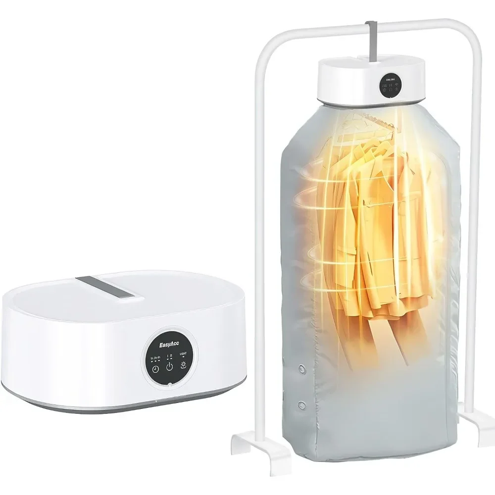 

Portable Dryer, 2H Quickly Drying, Timer, Easy to Use, Portable Clothes Dryer Electric for Apartments Travel Dorm RVs