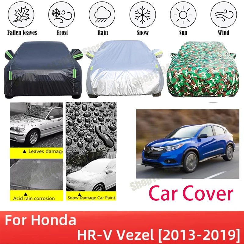 

For Honda HR-V Vezel 2013-2019 Car Cover Waterproof Summer Sun Shade Anti-UV Winter Rain Snow Prevent Cover