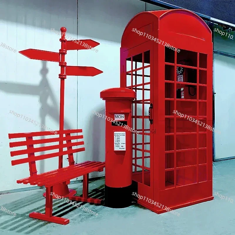 

2025 Новая винтажная подставка для наушников в Лондоне, ручная работа, свадебная телефонная будка, вечеринка, распродажа