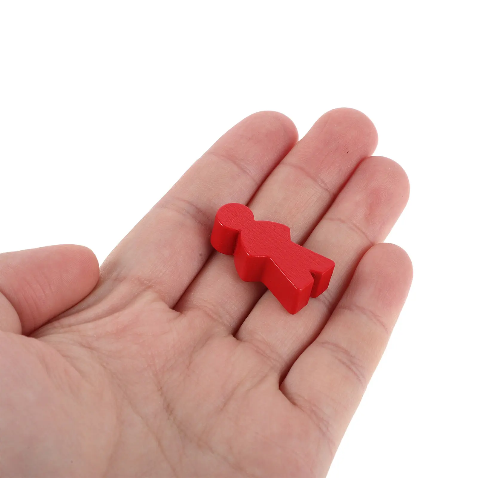 

100Pcs Multicolor Wooden Meeples Chess Pieces Game Tokens Family Board Game Accessories Counting Classroom Sorting Replacement