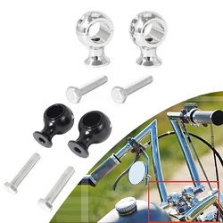 Kit elevador de manillar negro/cromo para motocicleta, barra de mango redonda gruesa, abrazadera de elevación para Harley Touring Dyna Fat Bob Chopper Bobber