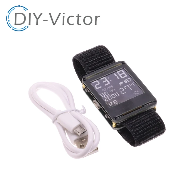 ESP32 inteligentny zegarek ESP32 E-Watch WIFI programowalny zegarek Bluetooth z Open Source sprzętem i oprogramowaniem