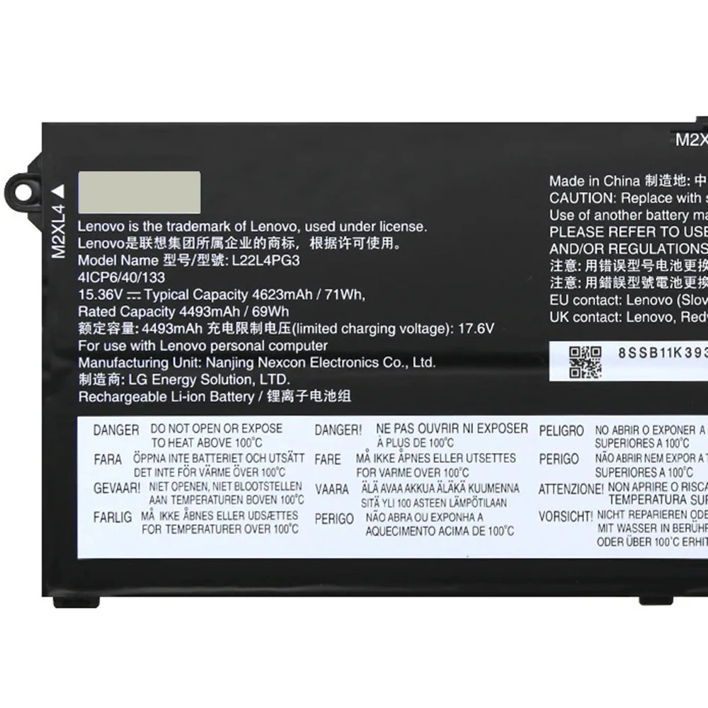 Imagem -02 - Bateria do Portátil para Lenovo Thinkbook 16 Mais 2023 Edição Ryzen Amd R77840h 21k00004cd Novo e Genuíno L22l4pg3 15.36v 71wh