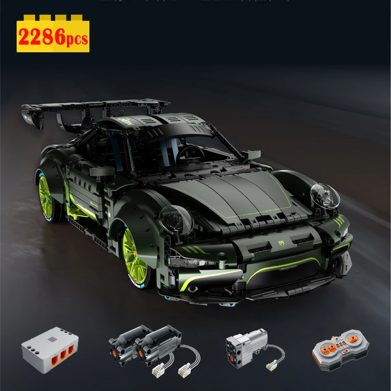 

New City Remote Control Drift Sports Car Technical Building Blocks Moc Idea Racing Model Bricks Assembling Toys for Boys Gift