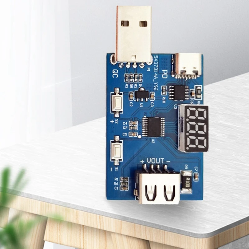 Qc3.0 qc3.0 pd 2,0 PCB-Lockvogel modul 3,0-20V einstellbares Multifunktionsspannungs-Ladekopf-Test-Alterung modul