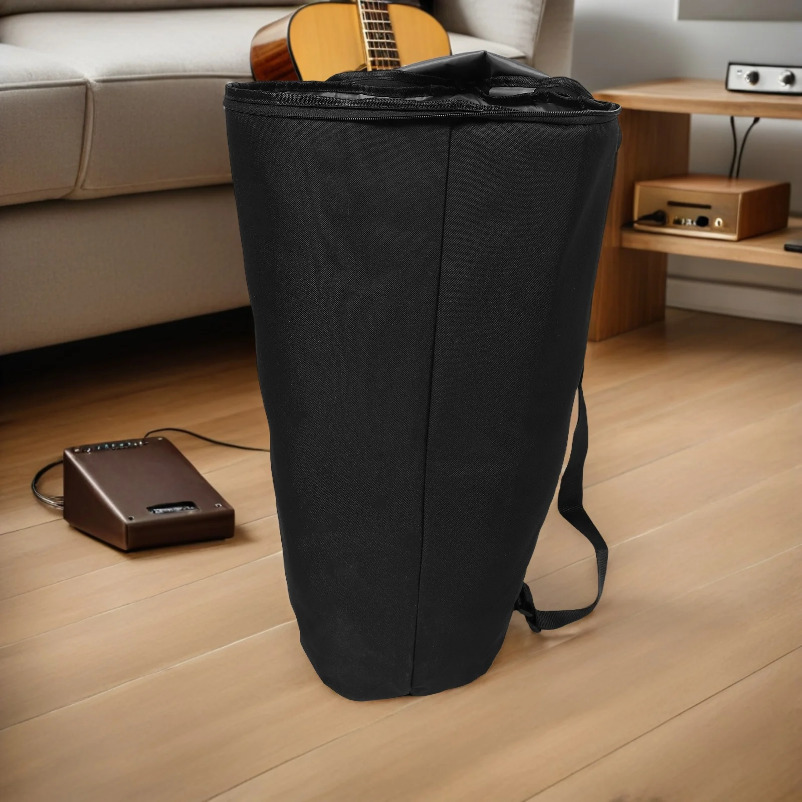 

African Drum Backpack Djembe Carry Case Water Proof Black Oxford Cloth Storage Bag