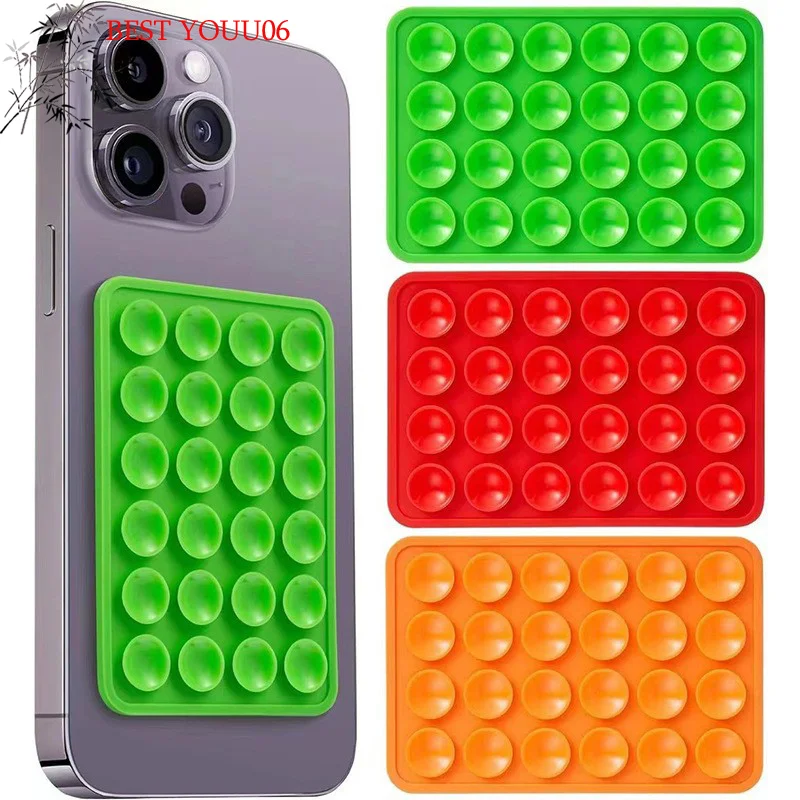 

(YOUU06)1PC Silicone Mobile Phone Fixing Anti Slip Suction Cup Double Sided Fixed Pad Car Mounted Bracket Case Universal