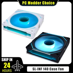 Lian Li UNI FAN SL-INFINITY SL140 SL-INF Infinity Mirror Cableless GEN.3th 14cm Water Cooler L-connect 3 Automatic Start / Stop