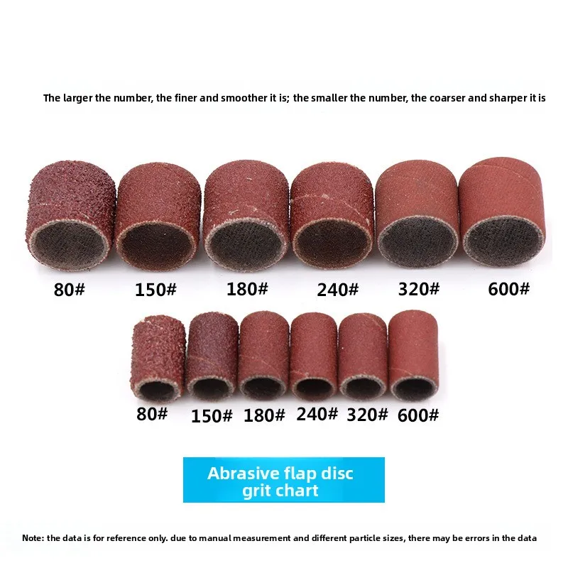 50/100pcs 80 120 150 180 240 320 400 600 Grit Sanding Band for Dremel Sleeves For Electric Mini Angle Grinder Sanding Mandrels